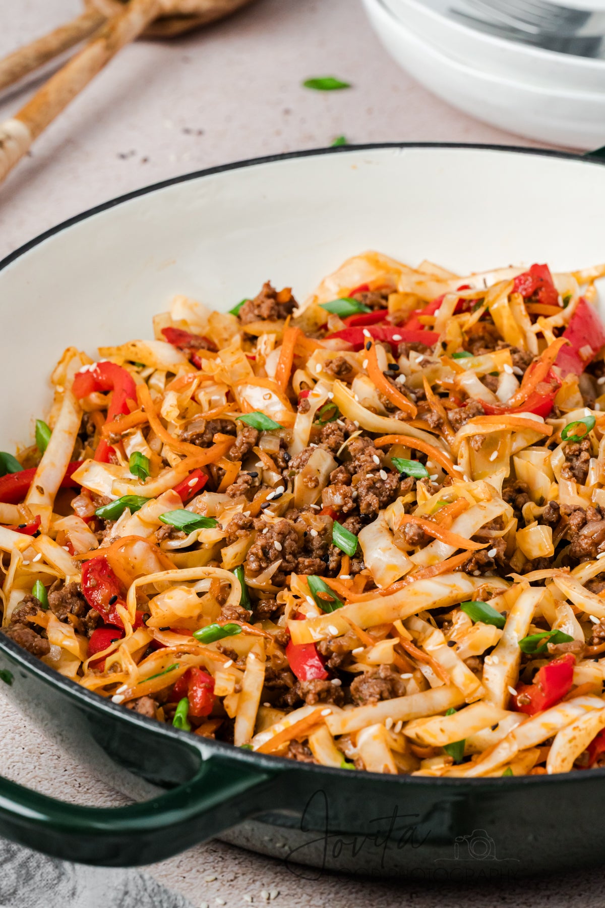 Ground Beef and Cabbage Skillet