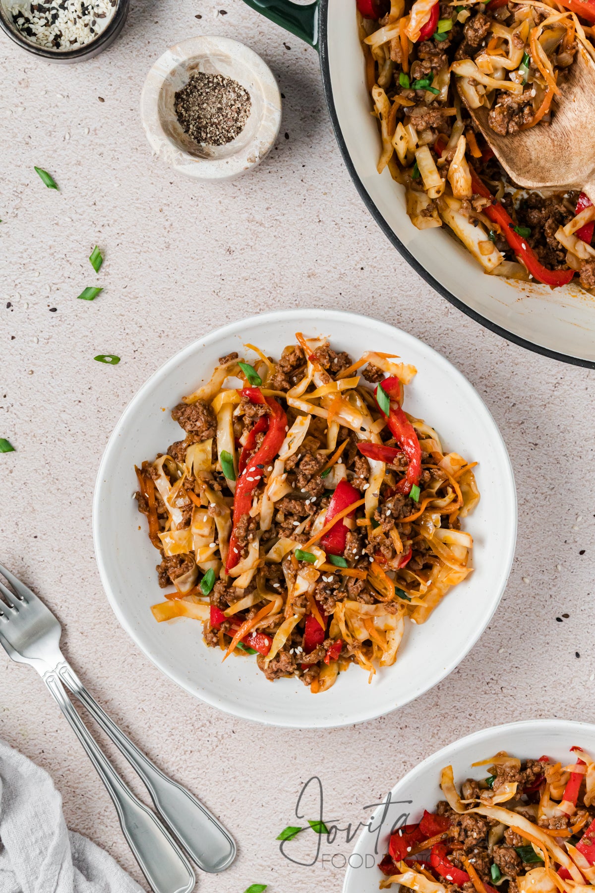 Ground Beef and Cabbage Skillet