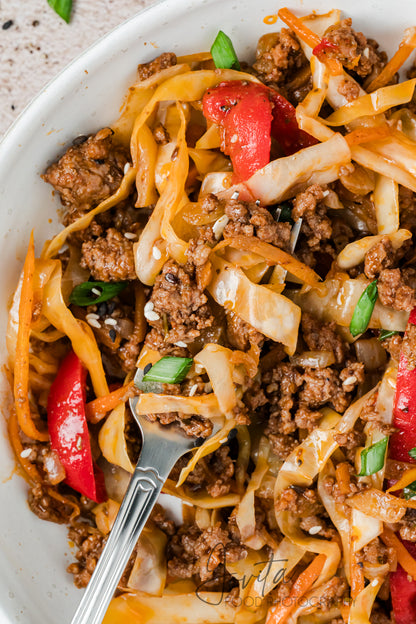 Ground Beef and Cabbage Skillet