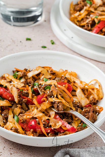 Ground Beef and Cabbage Skillet