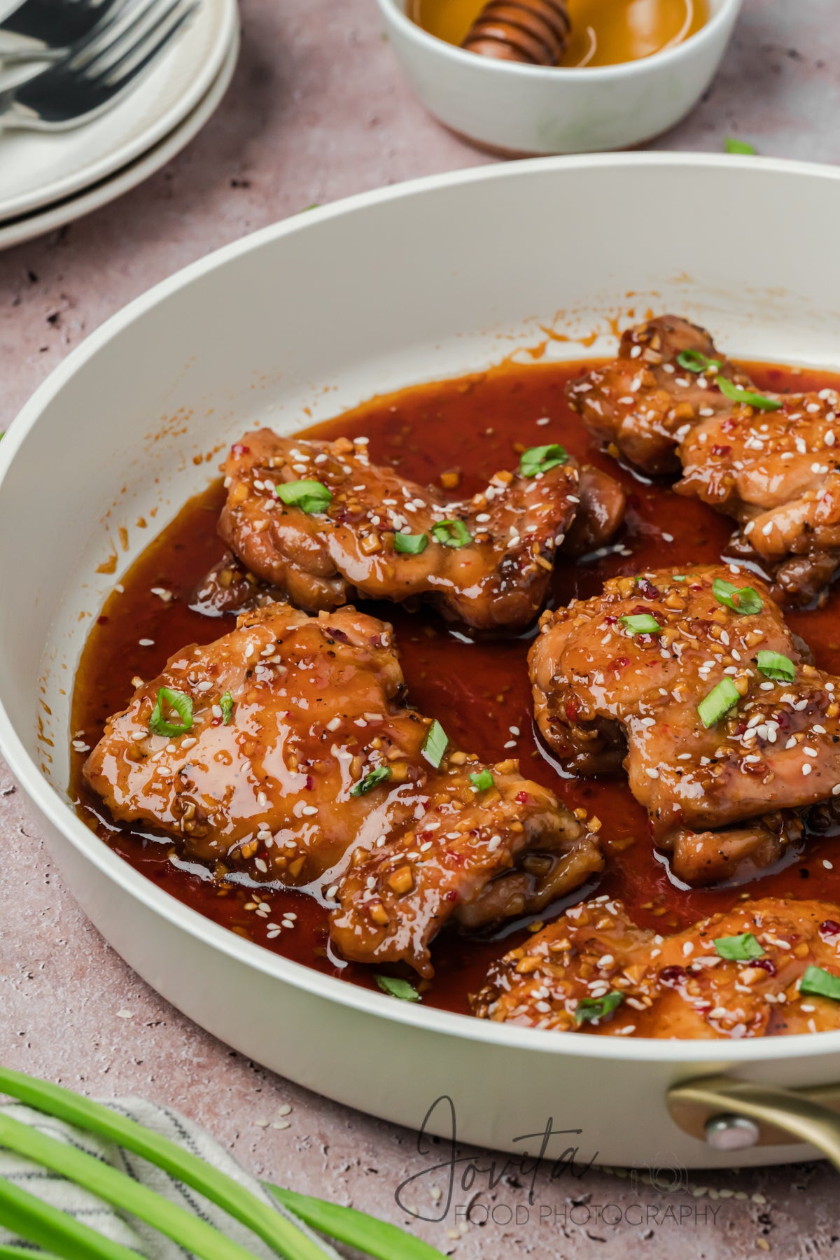 Honey Garlic Chicken Thighs
