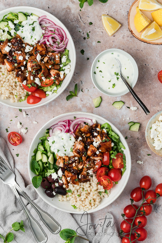 Honey Harissa Chicken Bowls