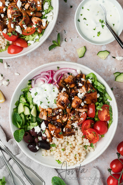 Honey Harissa Chicken Bowls