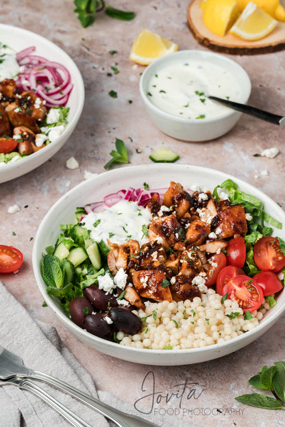 Honey Harissa Chicken Bowls