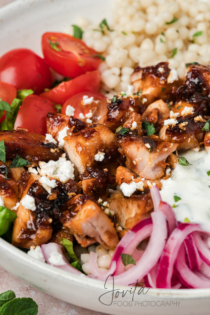Honey Harissa Chicken Bowls