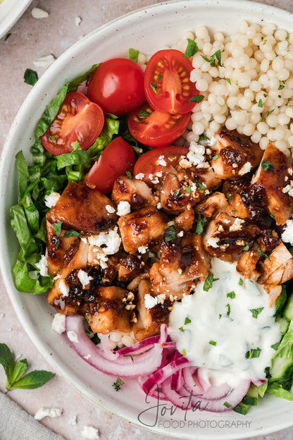 Honey Harissa Chicken Bowls
