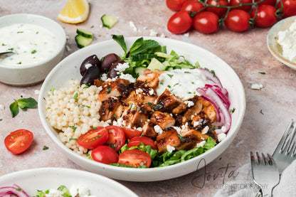 Honey Harissa Chicken Bowls