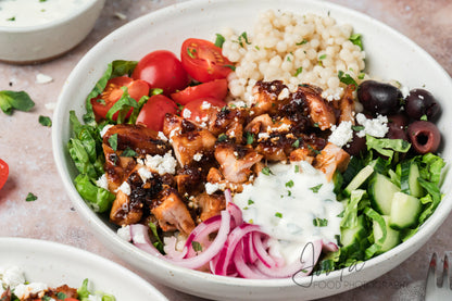 Honey Harissa Chicken Bowls