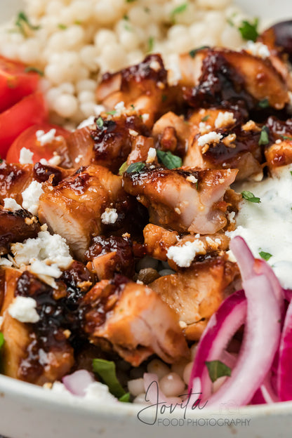 Honey Harissa Chicken Bowls