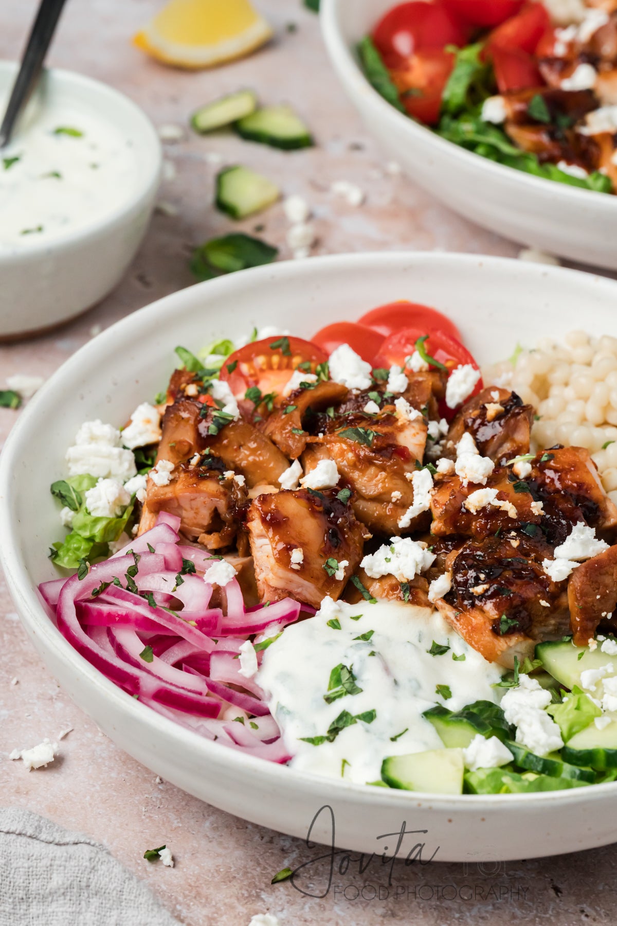 Honey Harissa Chicken Bowls
