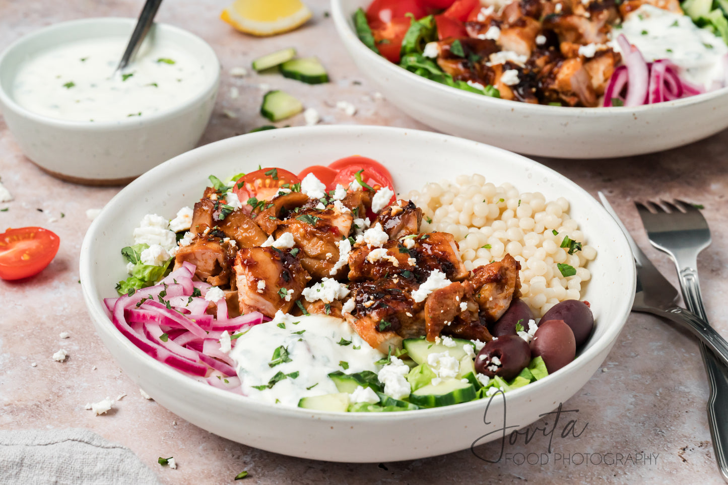 Honey Harissa Chicken Bowls