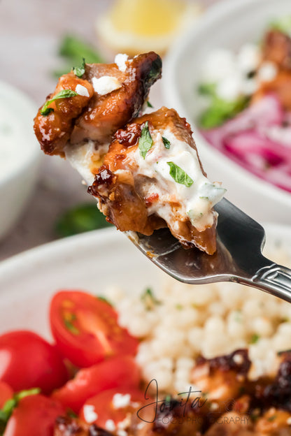 Honey Harissa Chicken Bowls