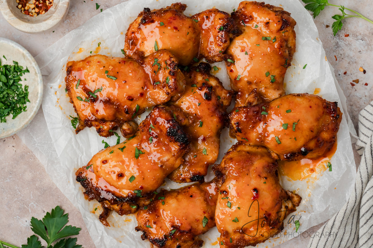 Hot Honey Chicken Thighs