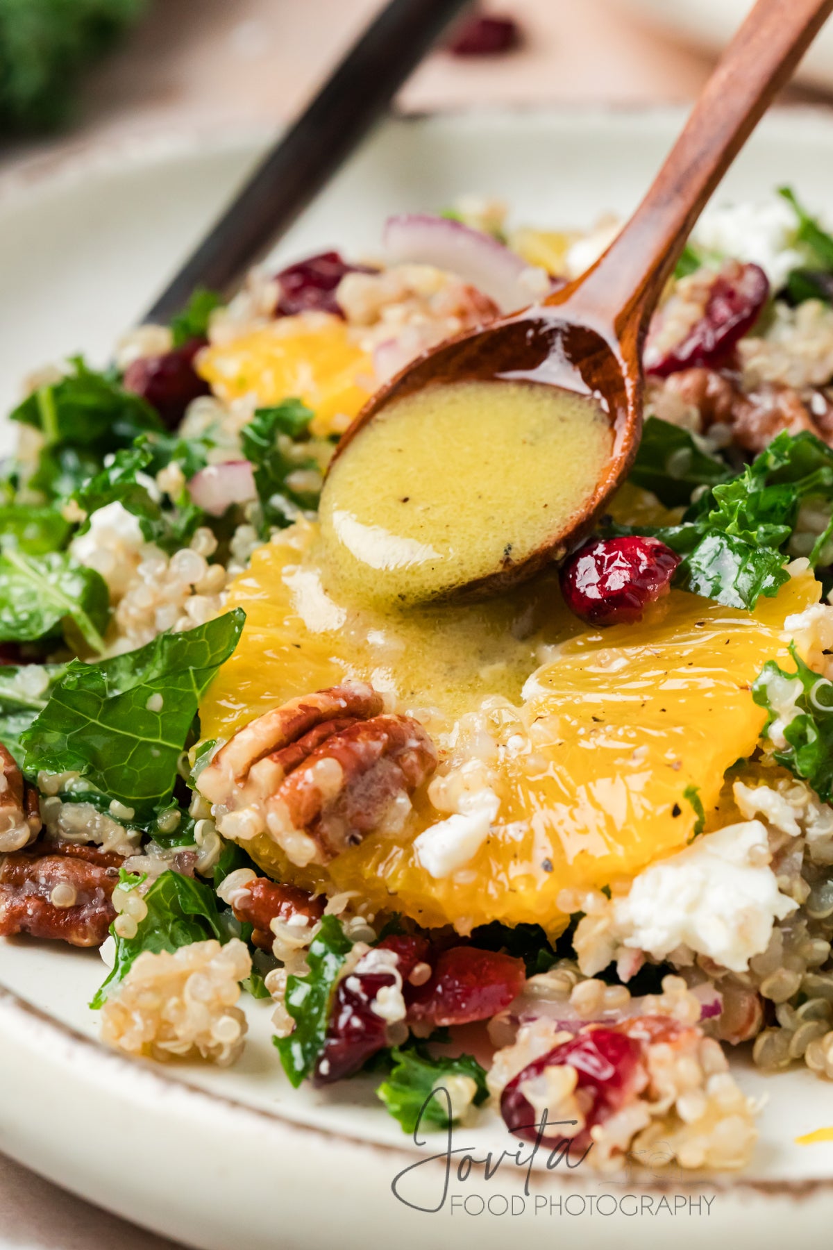 Kale and Quinoa Salad with Orange and Cranberries
