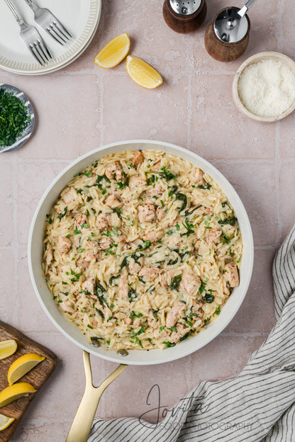 One-Pan Lemon Chicken and Orzo