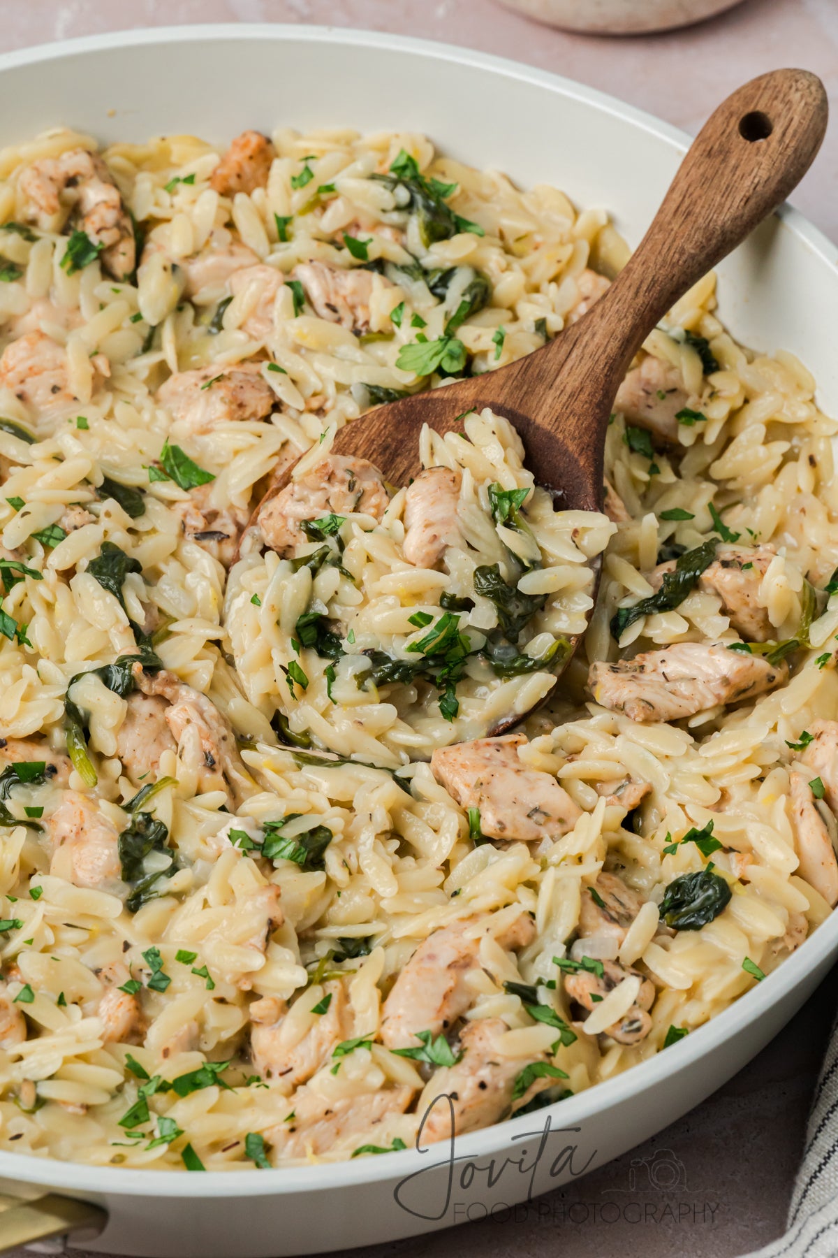 One-Pan Lemon Chicken and Orzo