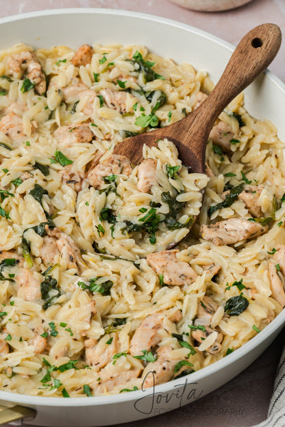 One-Pan Lemon Chicken and Orzo