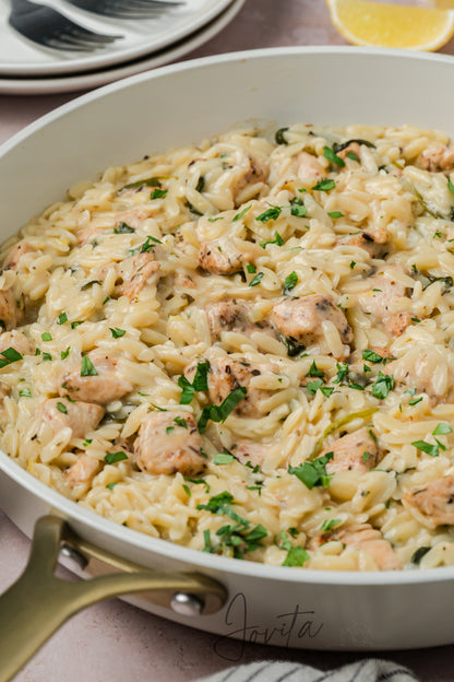 One-Pan Lemon Chicken and Orzo