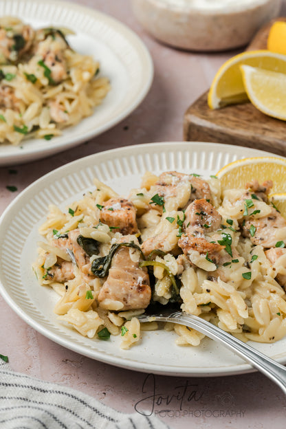 One-Pan Lemon Chicken and Orzo
