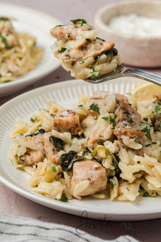 One-Pan Lemon Chicken and Orzo