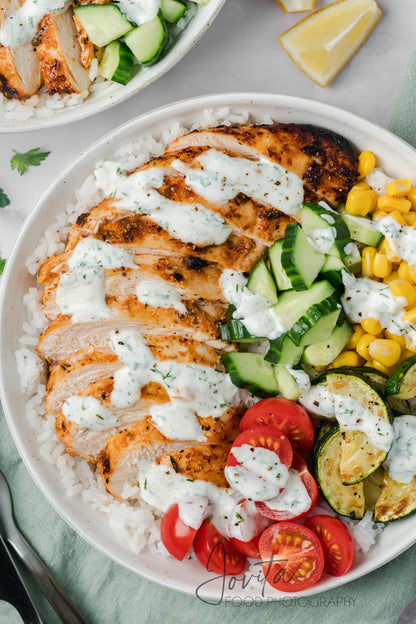 Lemon Herb Chicken and Rice Bowls