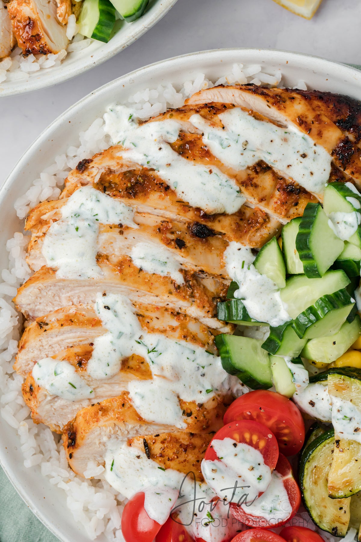 Lemon Herb Chicken and Rice Bowls