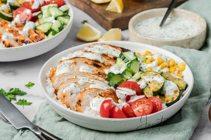 Lemon Herb Chicken and Rice Bowls