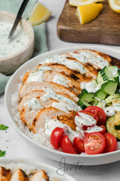 Lemon Herb Chicken and Rice Bowls