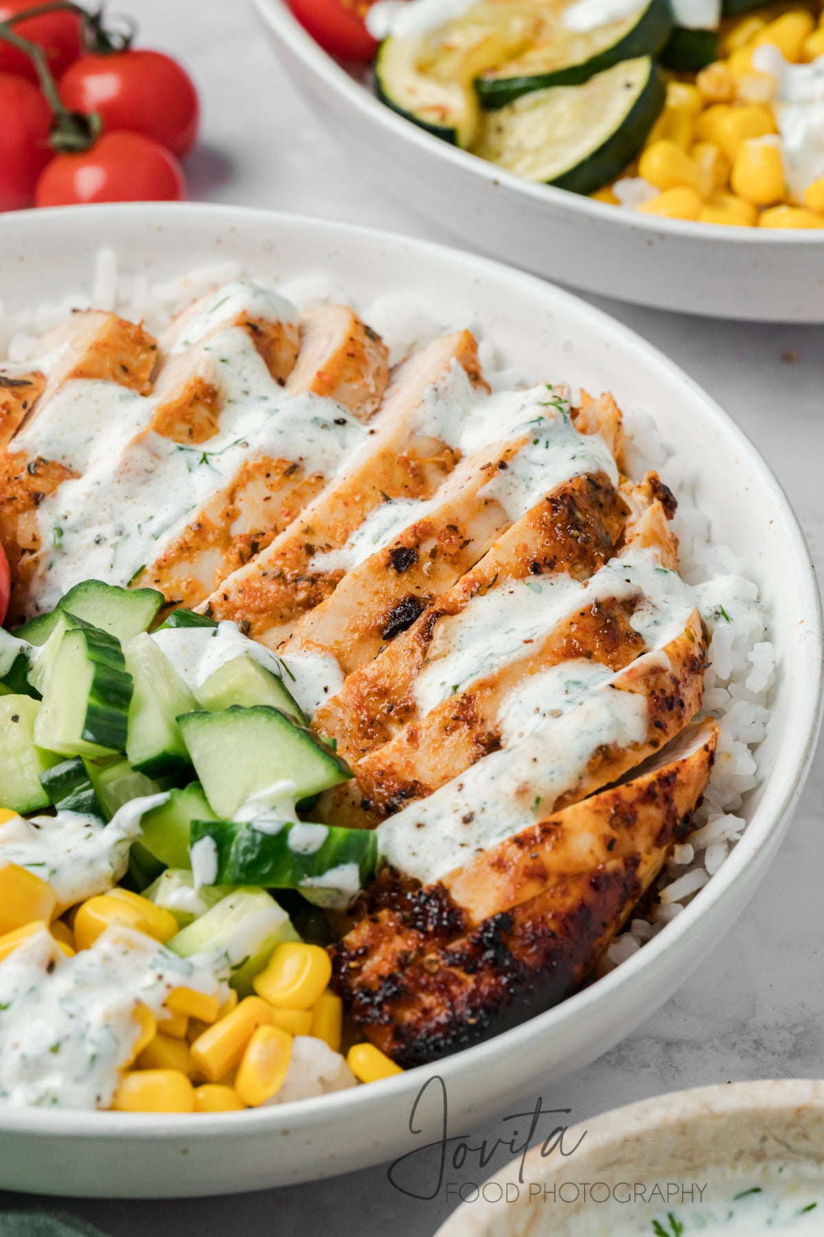 Lemon Herb Chicken and Rice Bowls