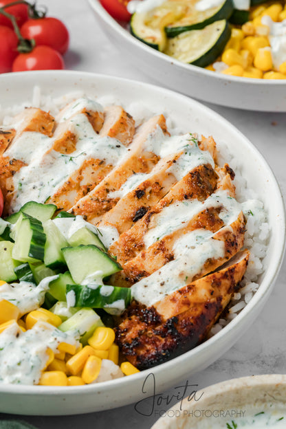 Lemon Herb Chicken and Rice Bowls