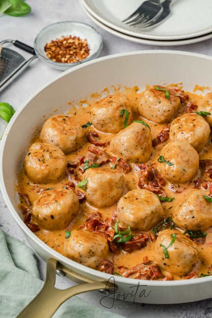 One-Pan Marry Me Chicken Meatballs