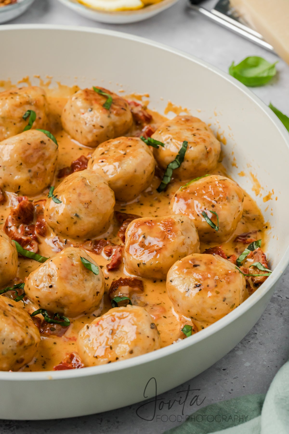 One-Pan Marry Me Chicken Meatballs