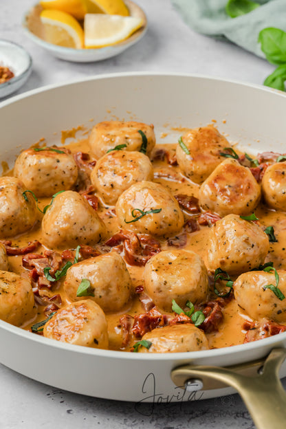 One-Pan Marry Me Chicken Meatballs