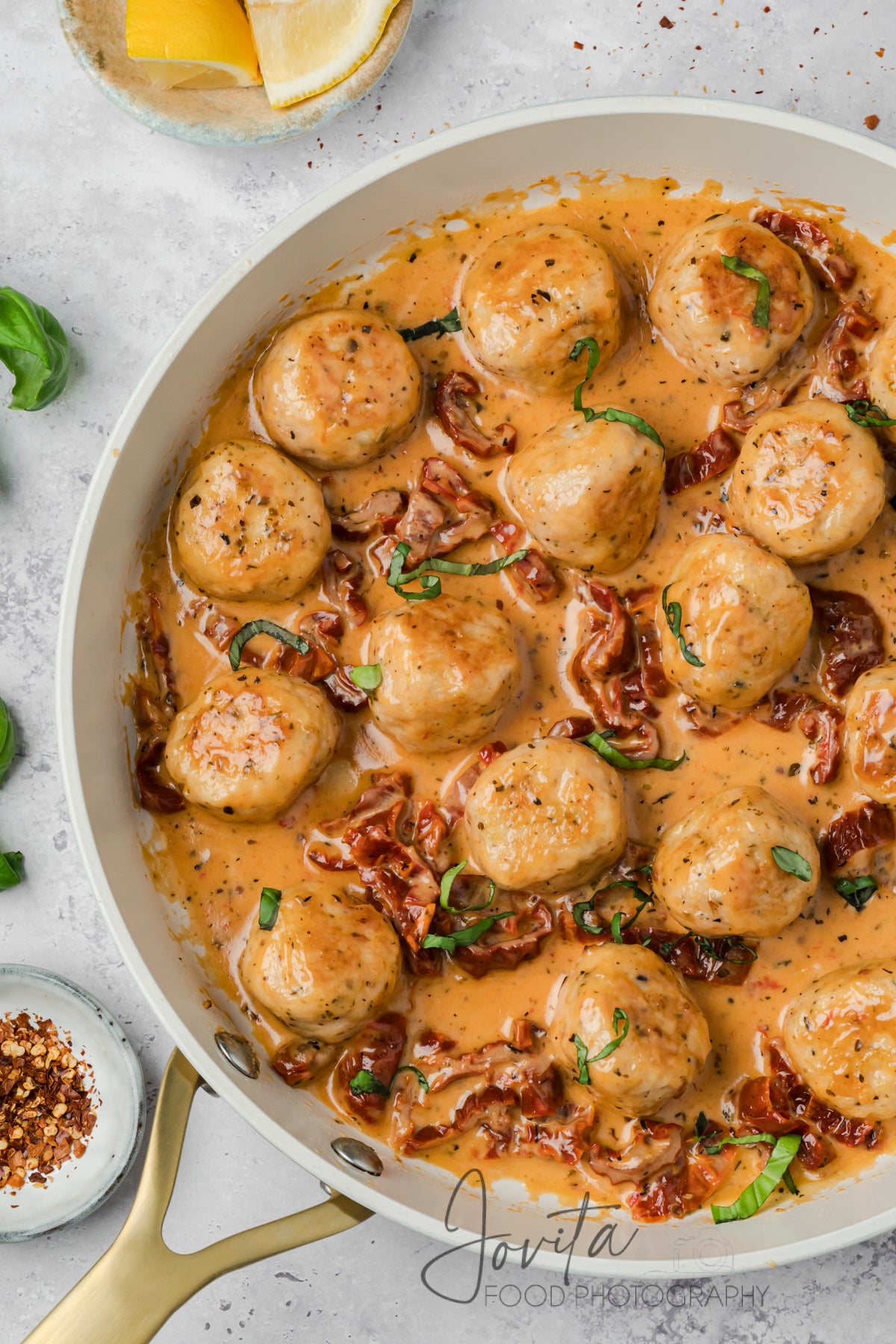 One-Pan Marry Me Chicken Meatballs