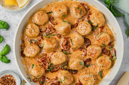 One-Pan Marry Me Chicken Meatballs