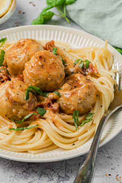 One-Pan Marry Me Chicken Meatballs