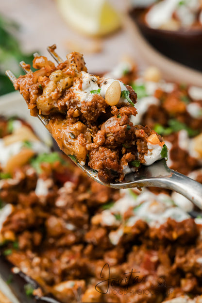 Mediterranean Stuffed Eggplant With Garlic Yogurt Sauce