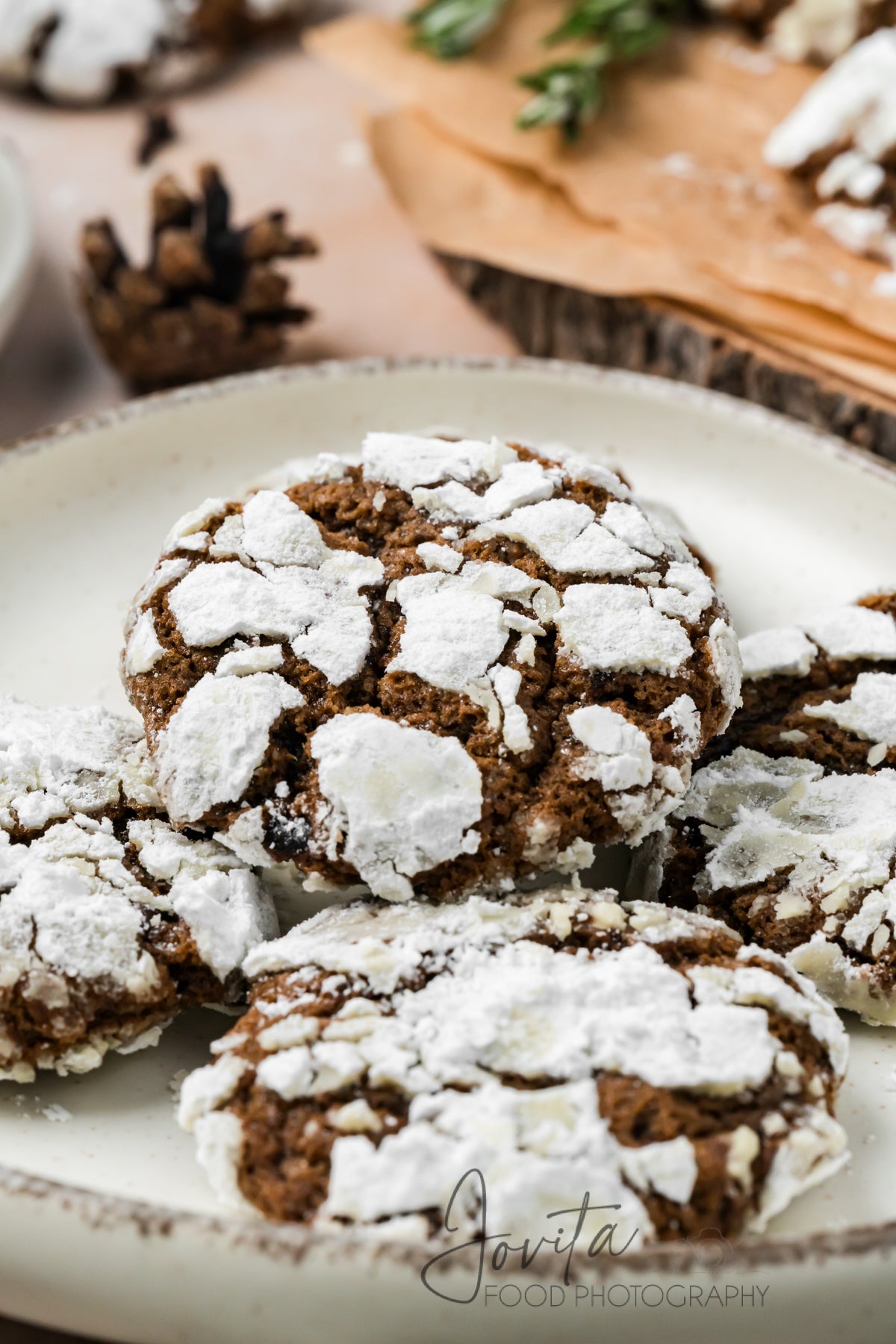 Molasses Crinkle Cookies