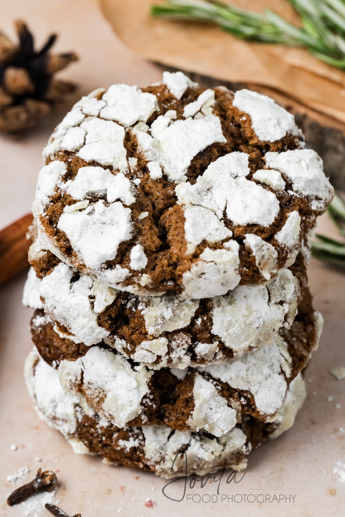 Molasses Crinkle Cookies