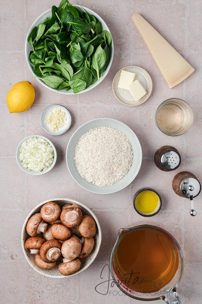 Mushroom and Spinach Risotto