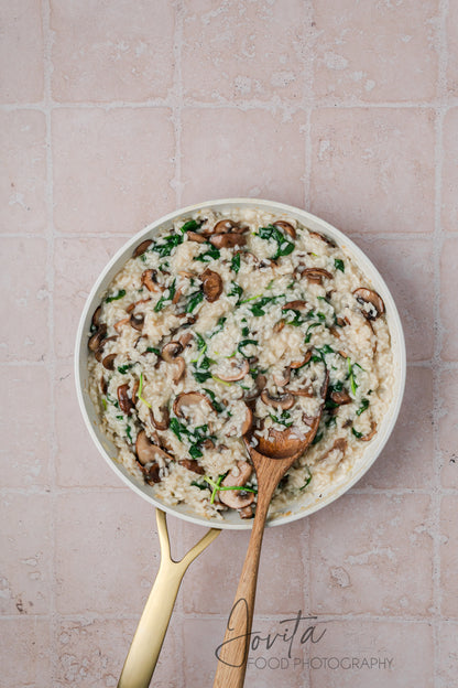 Mushroom and Spinach Risotto
