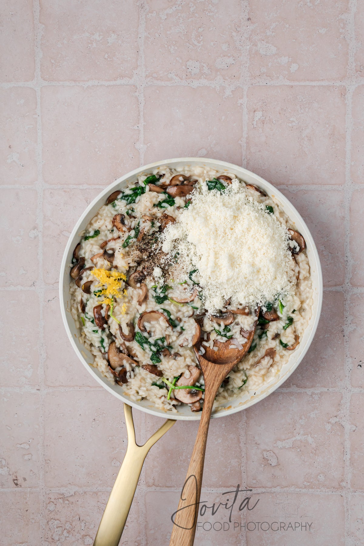 Mushroom and Spinach Risotto
