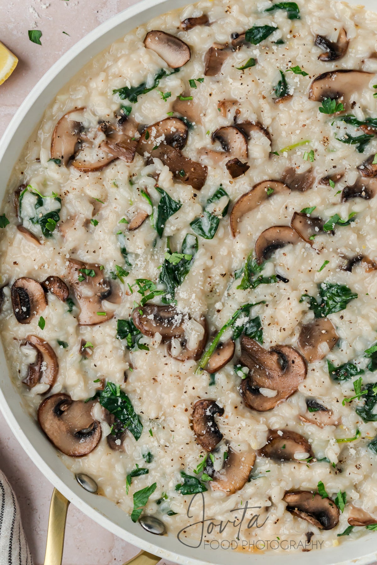 Mushroom and Spinach Risotto