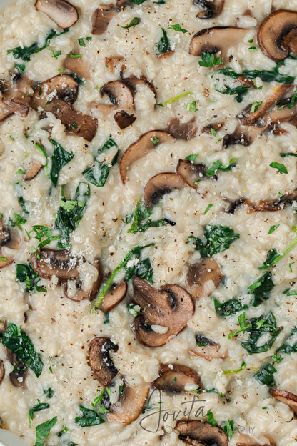Mushroom and Spinach Risotto