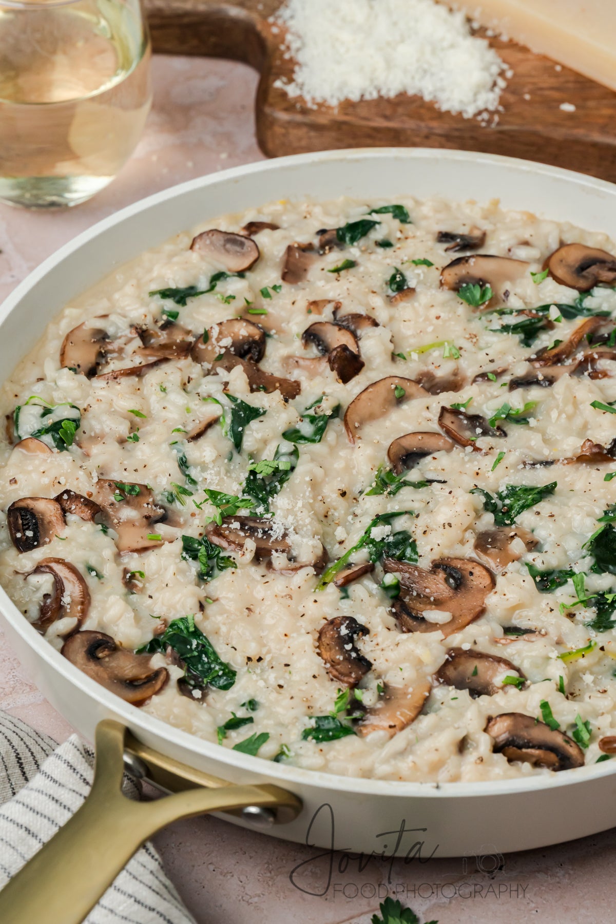 Mushroom and Spinach Risotto