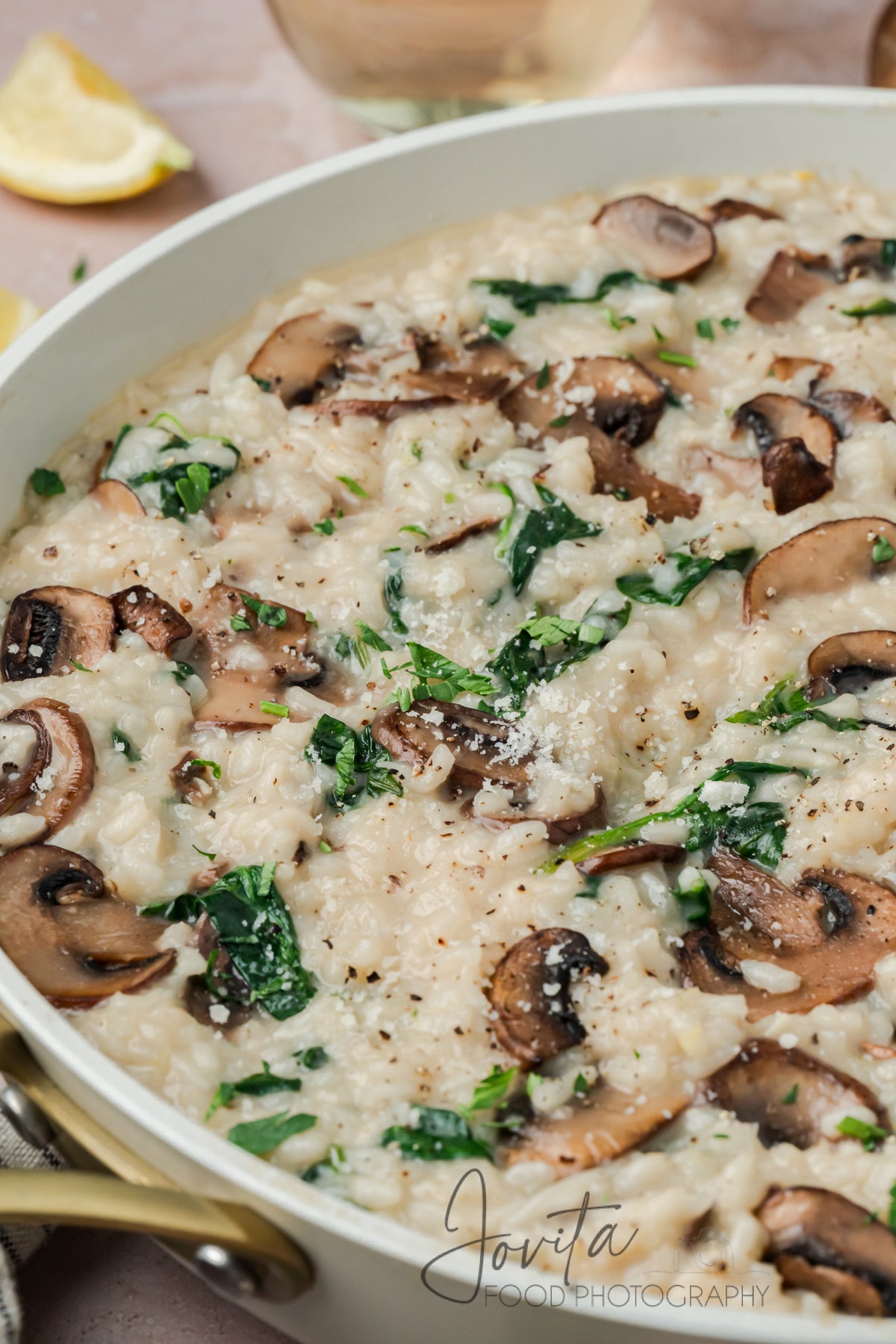 Mushroom and Spinach Risotto