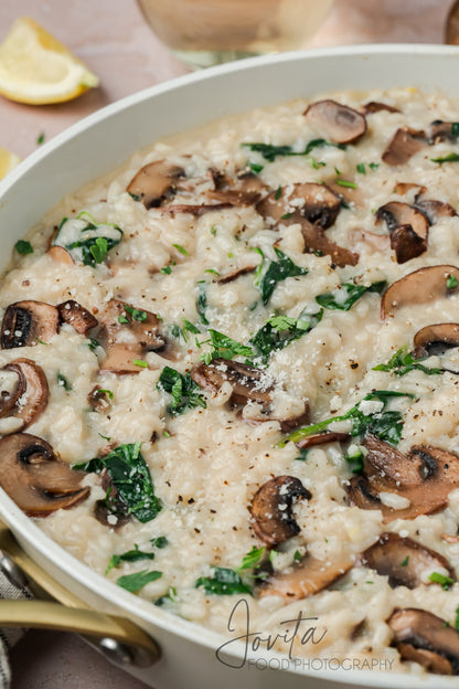 Mushroom and Spinach Risotto