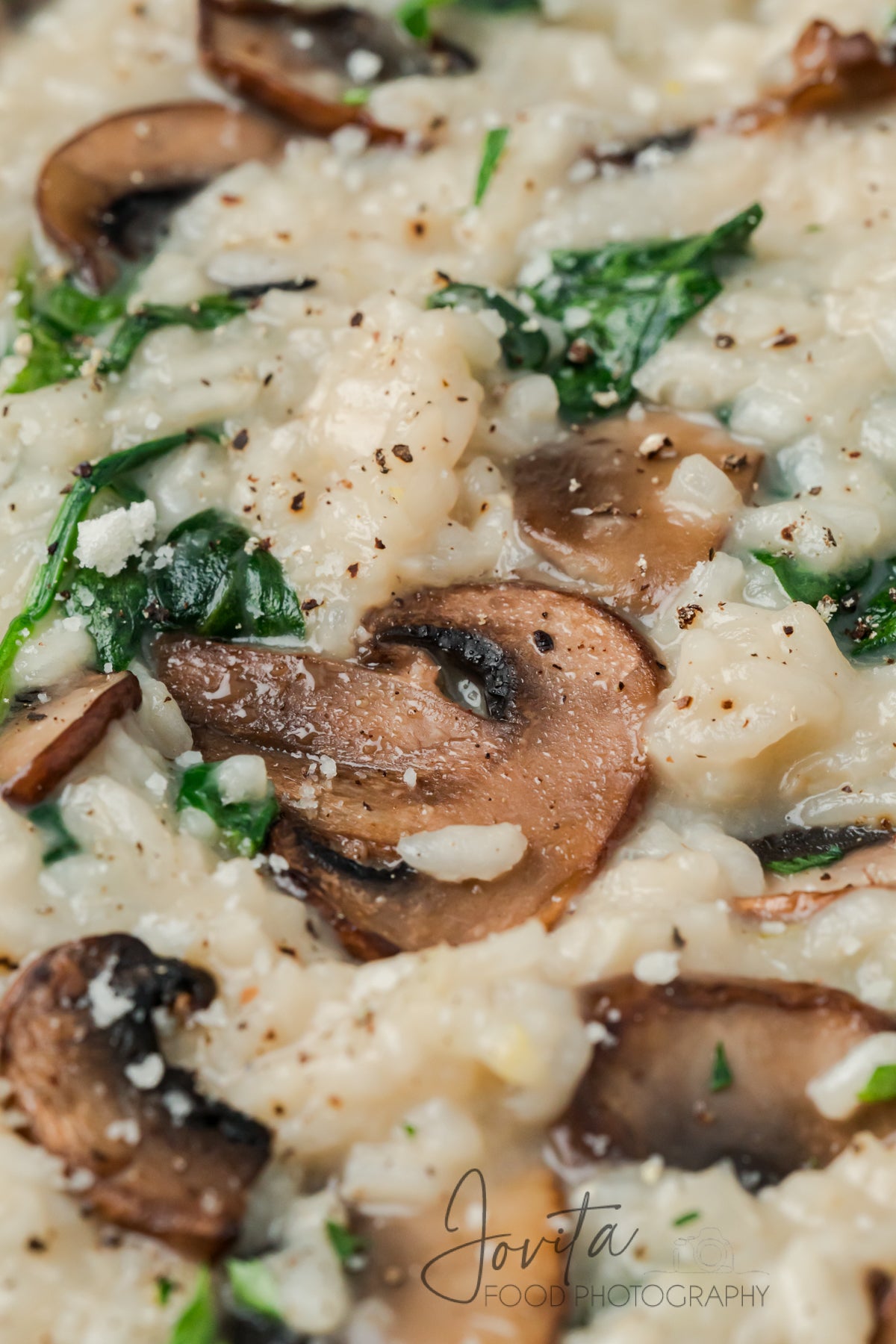 Mushroom and Spinach Risotto