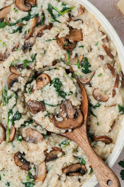 Mushroom and Spinach Risotto