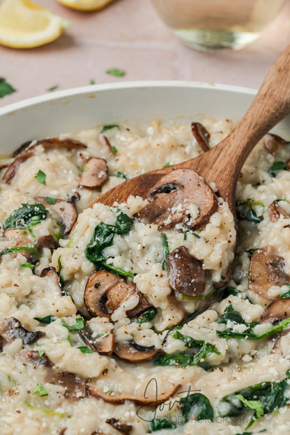 Mushroom and Spinach Risotto